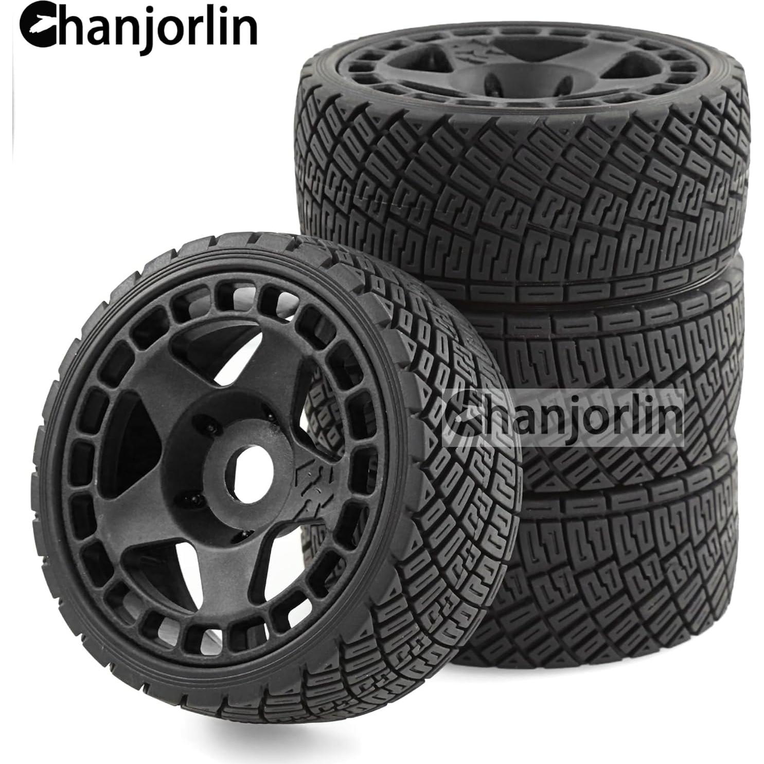 Neumáticos RC 1:8 1:7 Chanjorlin Rally 4 Piezas 17mm Hex