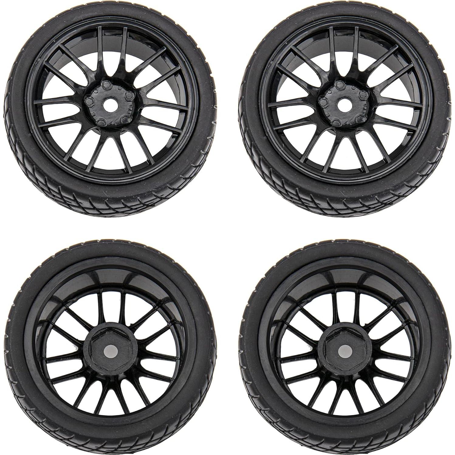 Ruedas de 12 Radios HIRCQOO para RC 1/10 On Road 63mm