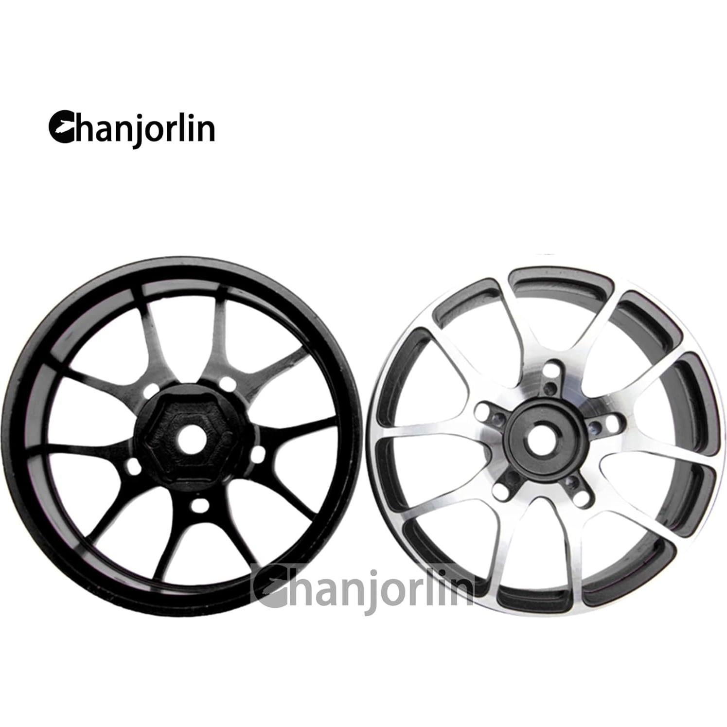 Ruedas de Drift RC 1:10 Chanjorlin 52mm Aluminio 4PCS Negro