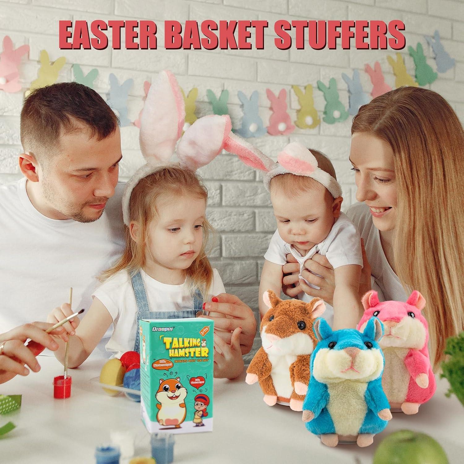 Hámster Hablante Qrooper QR-520BR - Juguete Interactivo 10.4x8.4 cm