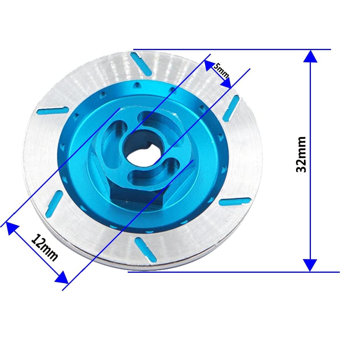4 Piezas Disco de Freno Aluminio 32mm 12mm Hex ShareGoo