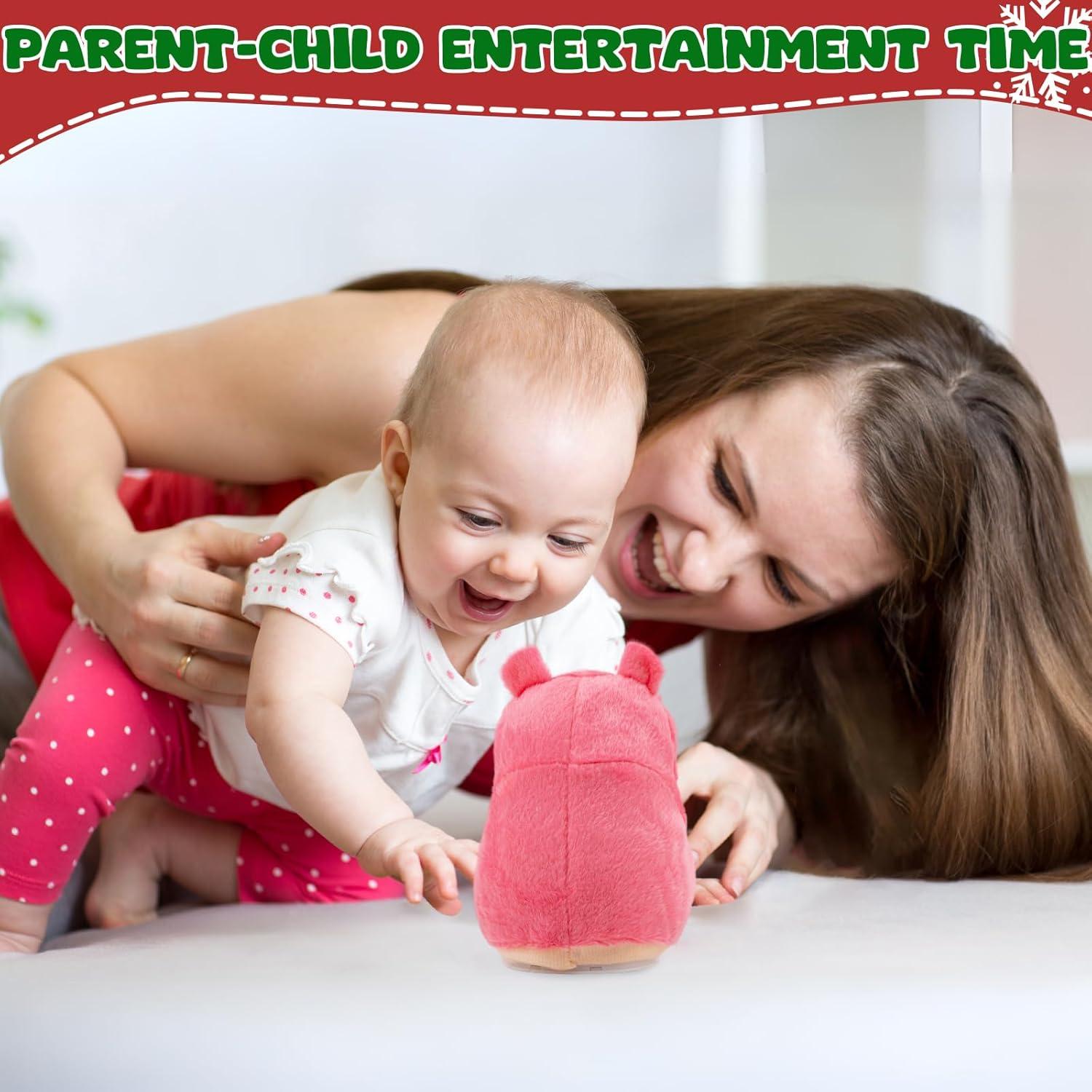 Hámster Hablante Qrooper Rosa 16.5 cm Juguete Interactivo