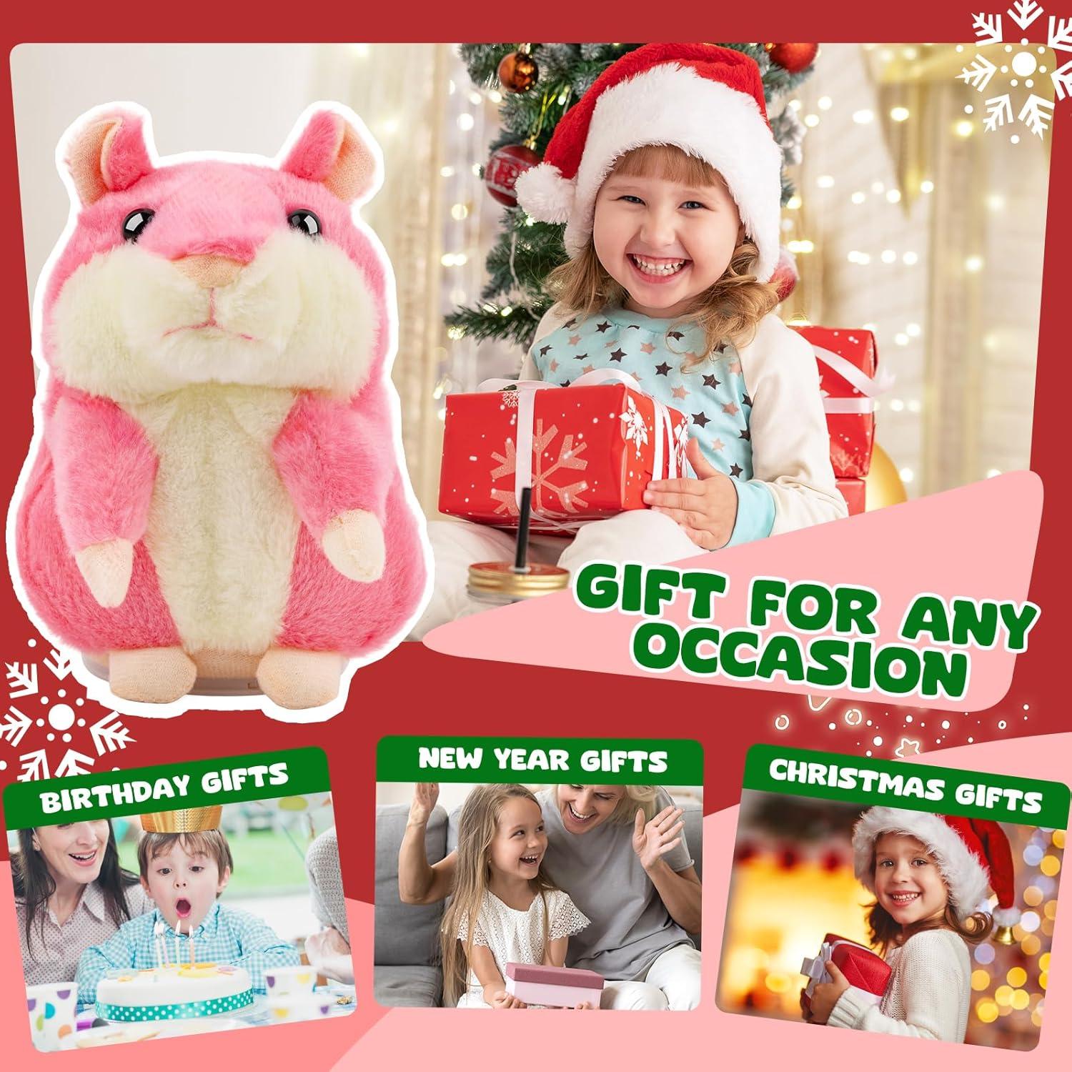 Hámster Hablante Qrooper Rosa 16.5 cm Juguete Interactivo