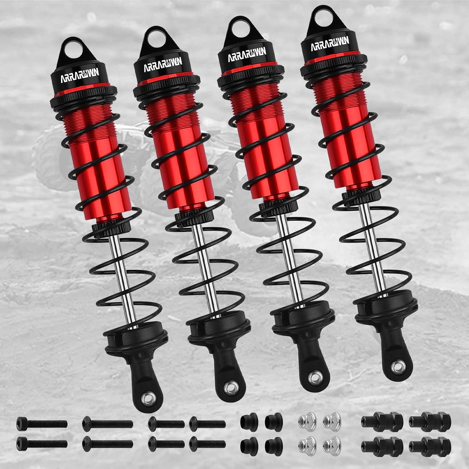 Amortiguadores Traseros RC 4PCS 130mm ARRAROWN Ajustables