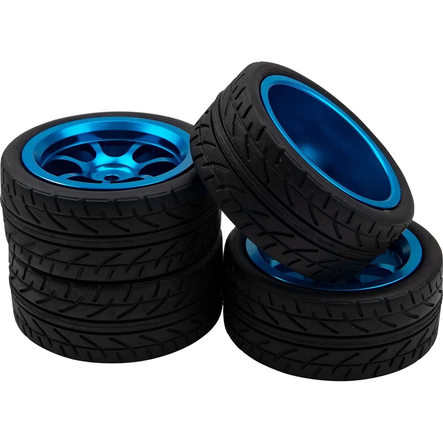 Aros de Rueda 12mm HIRCQOO con Neumáticos 65mm para RC