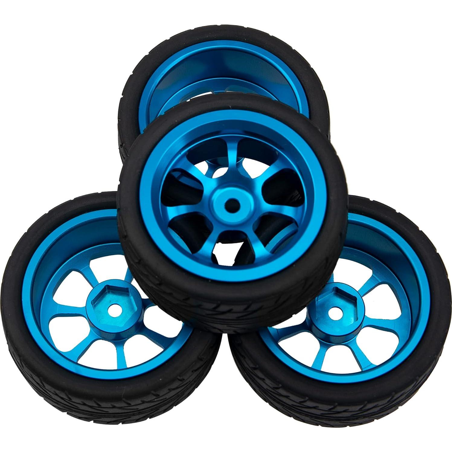 Aros de Rueda 12mm HIRCQOO con Neumáticos 65mm para RC