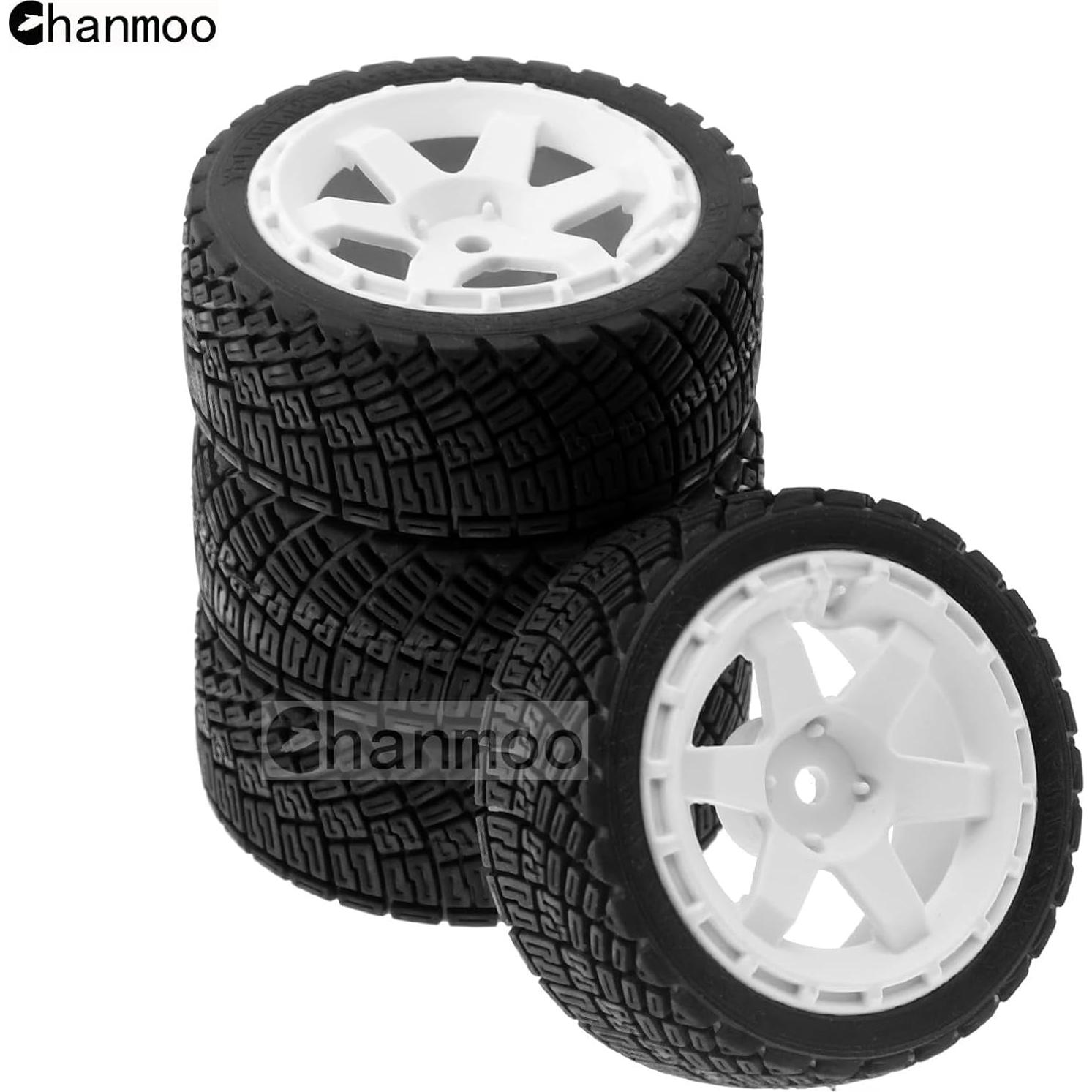 Neumáticos de Rally 1:10 Chanmoo 67mm 4Pcs 12mm Hex RC