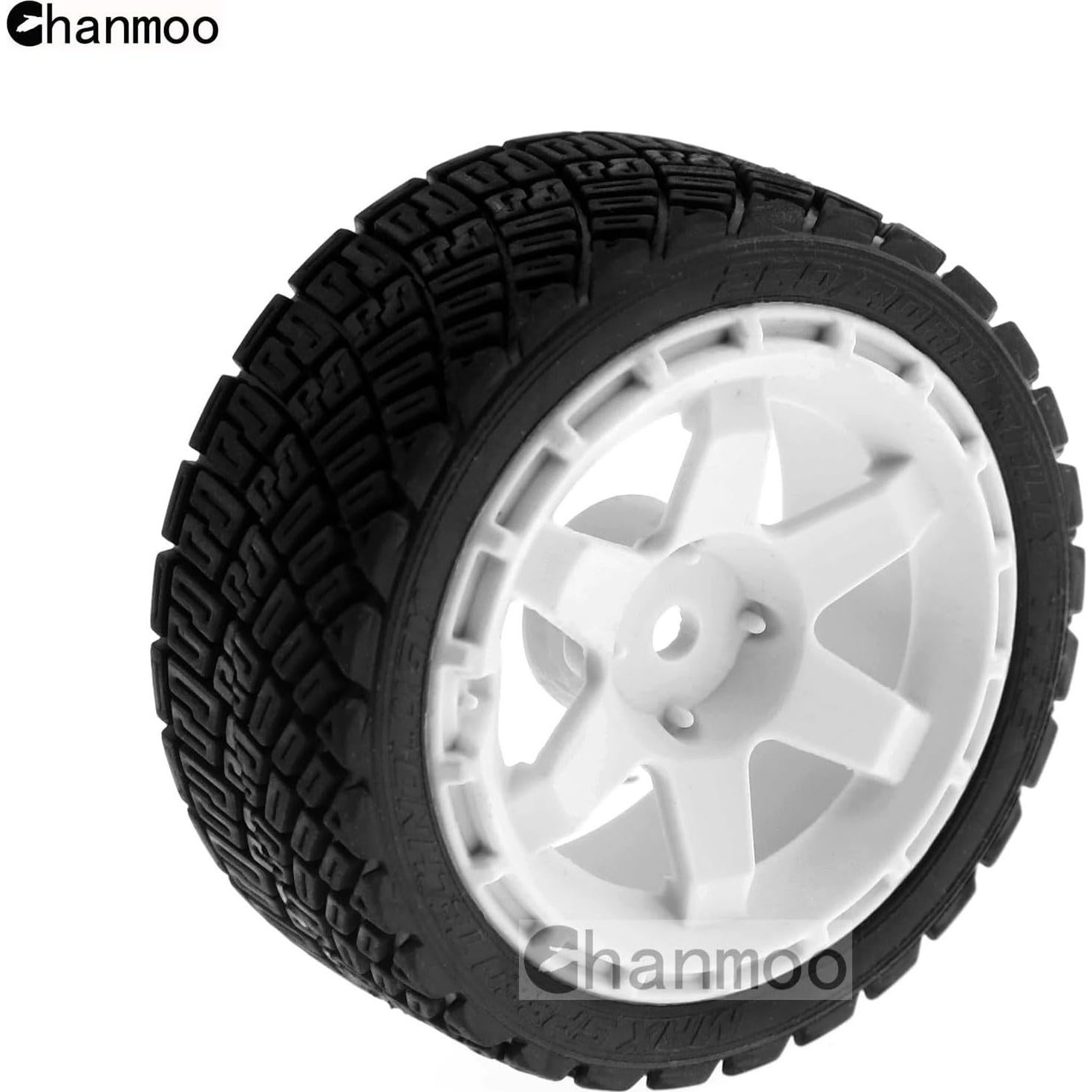 Neumáticos de Rally 1:10 Chanmoo 67mm 4Pcs 12mm Hex RC