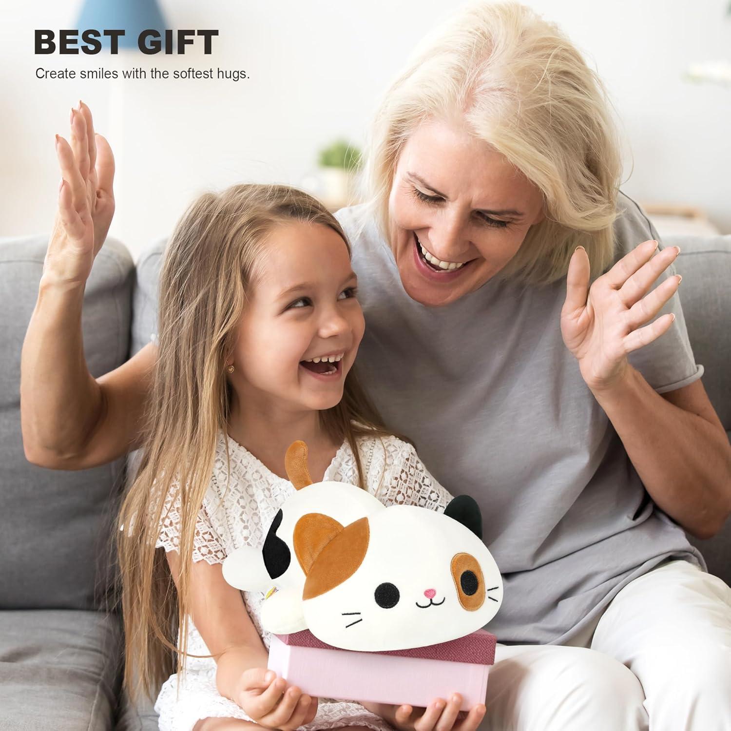 Onsoyours Gato de Peluche 30 cm Calico Suave y Kawaii