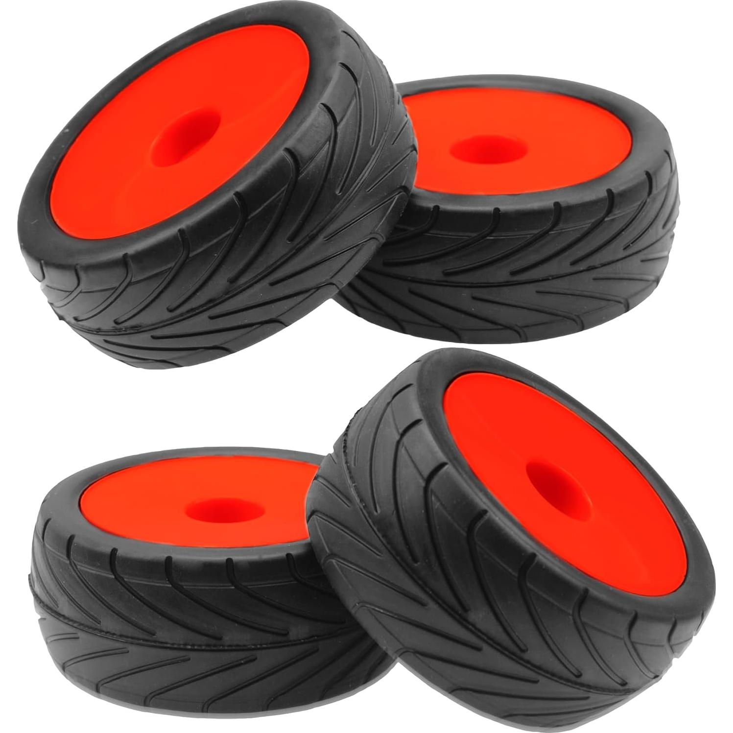 Paquete de 4 llantas de goma ShareGoo 85mm para buggy RC 1/10
