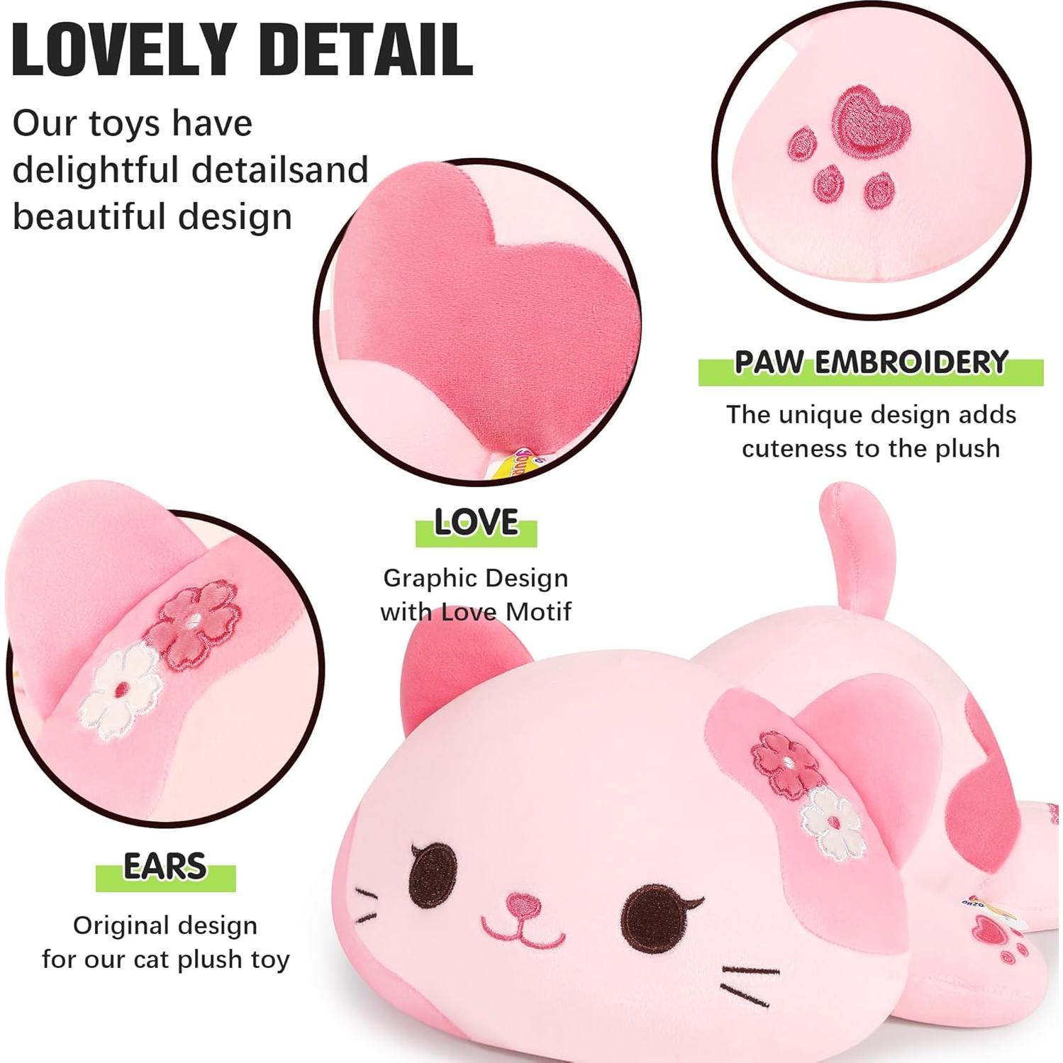 Gato de Peluche Onsoyours 22 cm Sakura Suave Kawaii