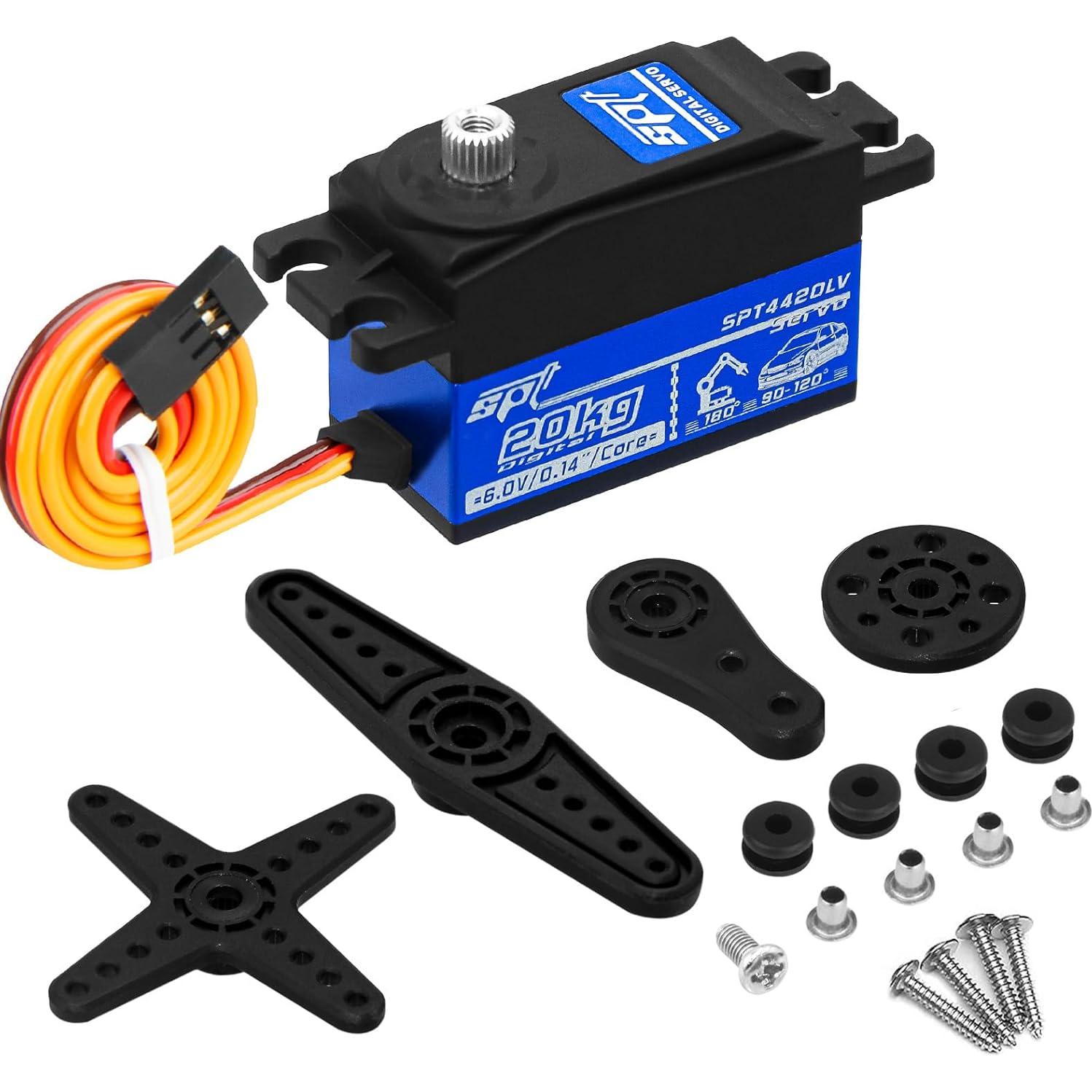 Servo Digital 20kg WOAEIUOS Bajo Perfil 25T Metal 1/10 RC