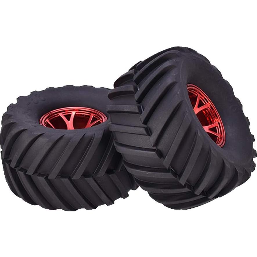 Juego de Ruedas y Neumáticos RC 1/10 WONFAST 135mm Rojo