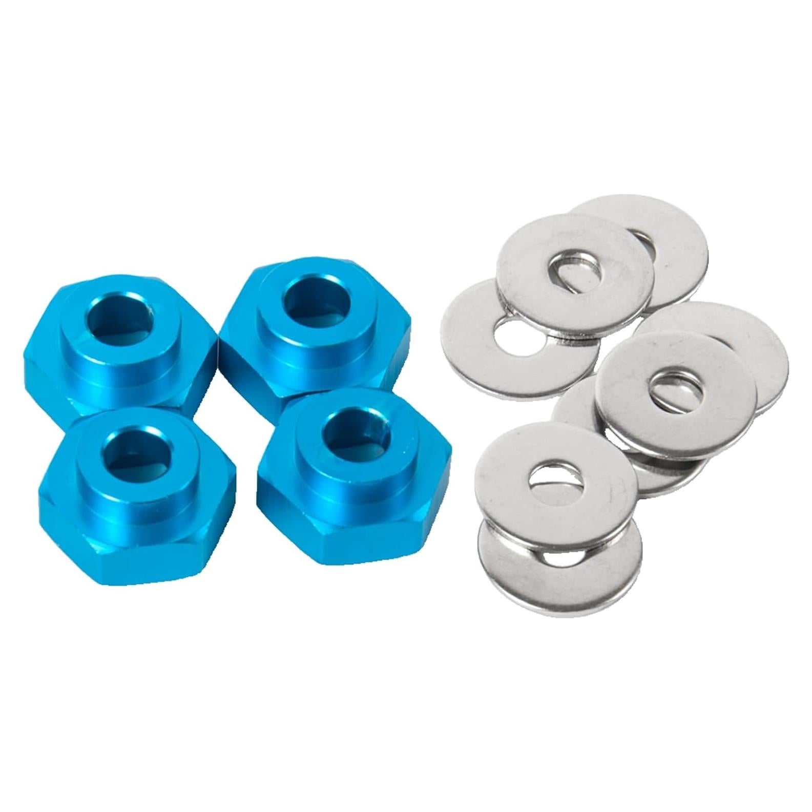 Adaptador de Rueda 12mm a 17mm JGGZONE para RC 1/10 Azul