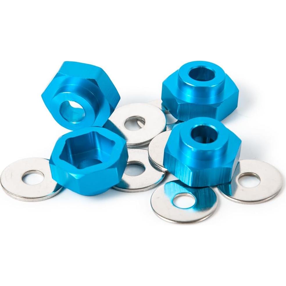 Adaptador de Rueda 12mm a 17mm JGGZONE para RC 1/10 Azul