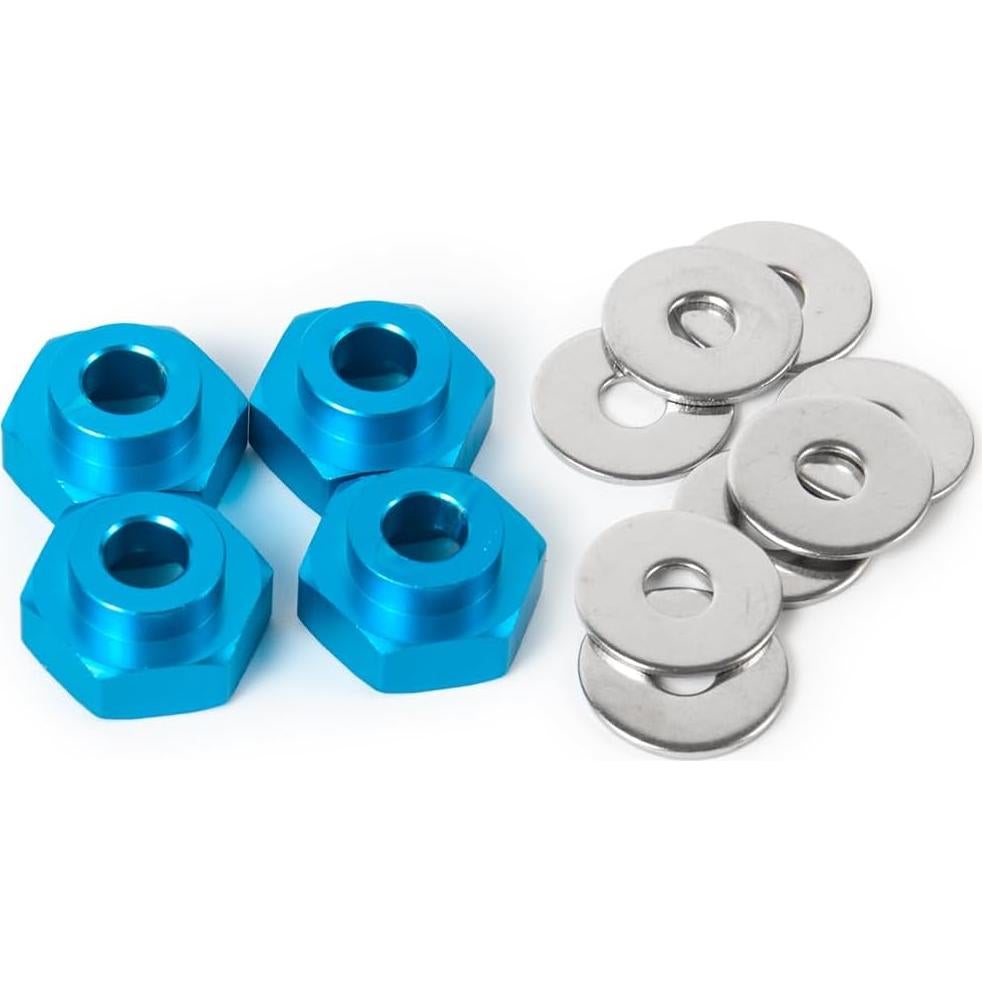 Adaptador de Rueda 12mm a 17mm JGGZONE para RC 1/10 Azul