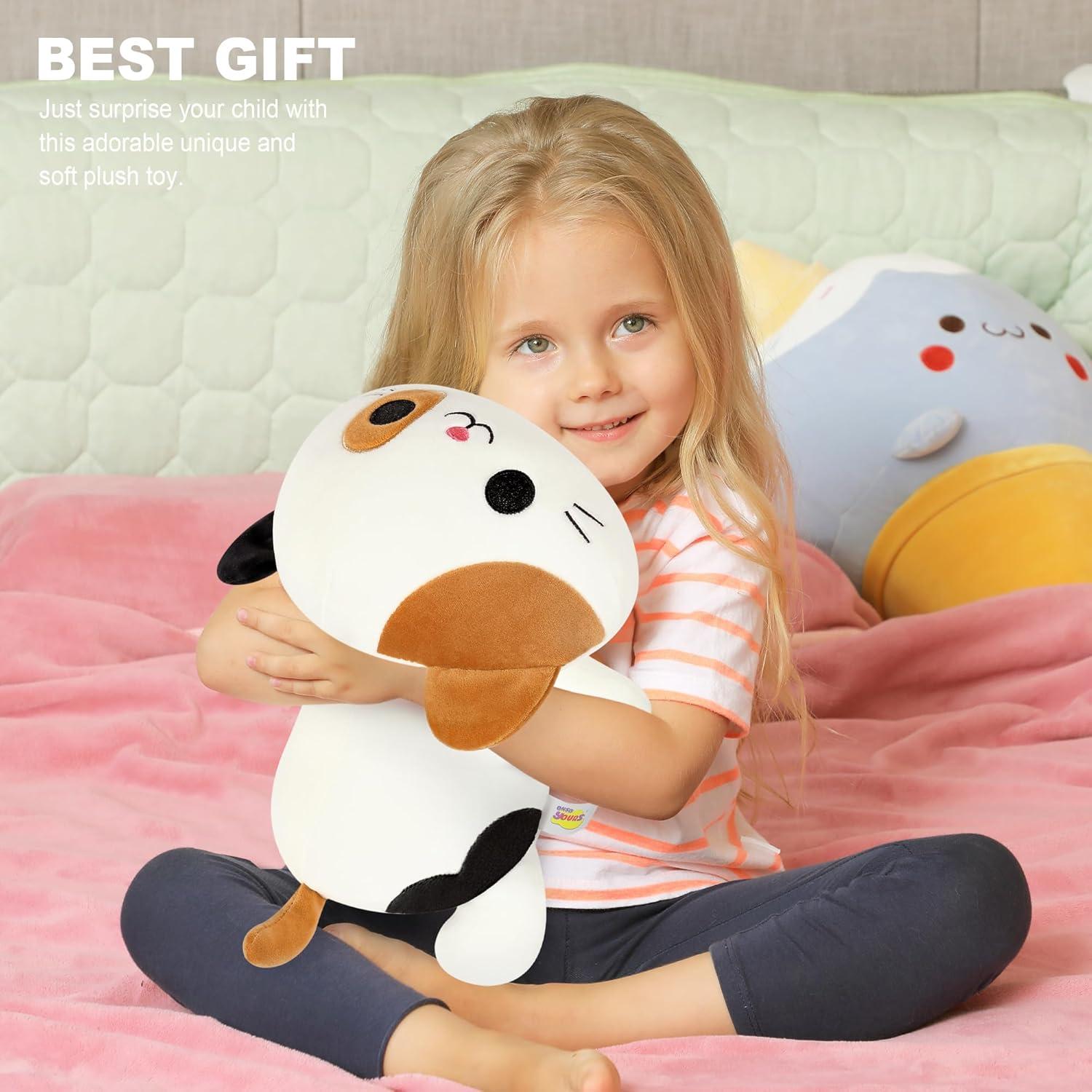 Onsoyours Gato Calico de Peluche 33 cm Almohada Suave