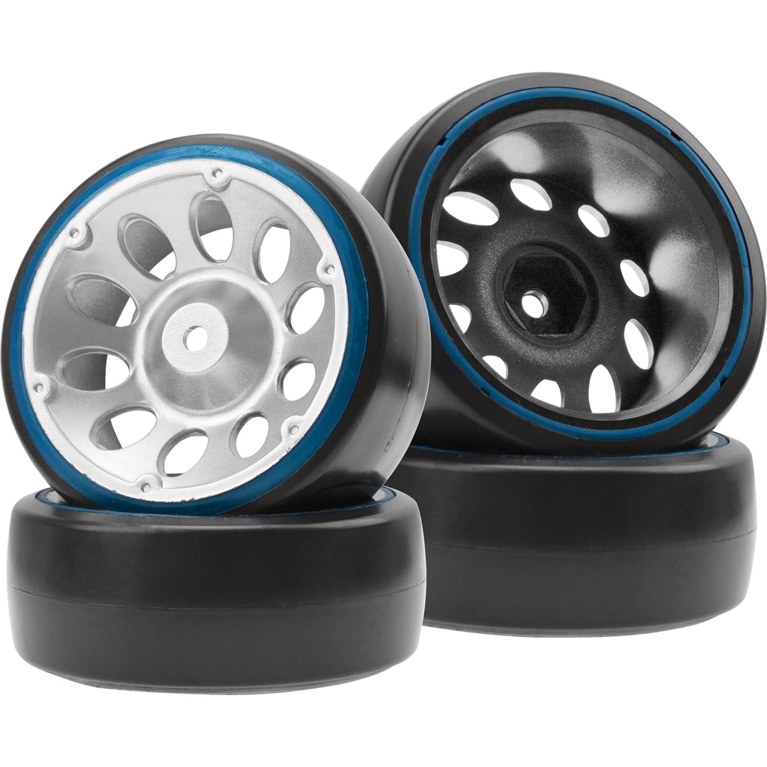 Neumáticos de Drift RC 1/10 HIRCQOO 4 Piezas 65mm