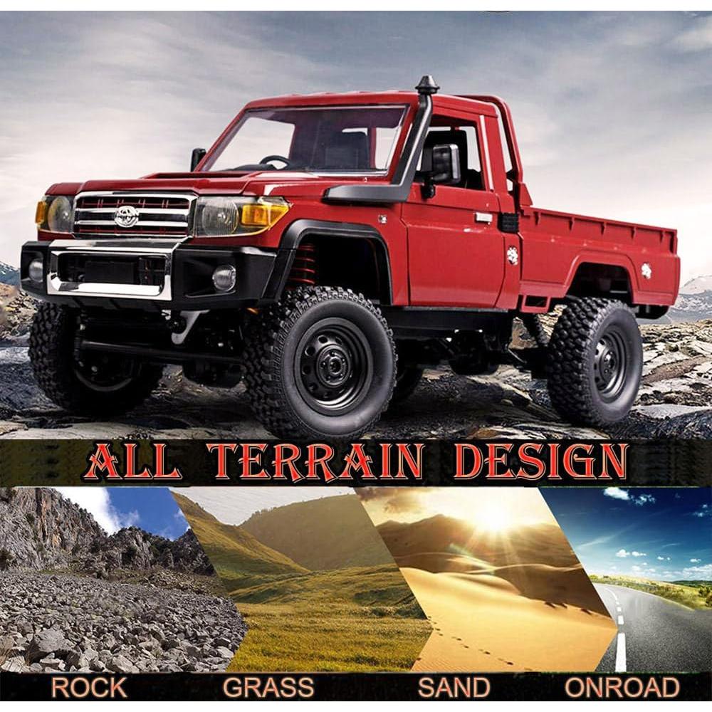 Camión RC 4x4 Toyota LC79 MN-82 Todo Terreno 1/12 Control Remoto
