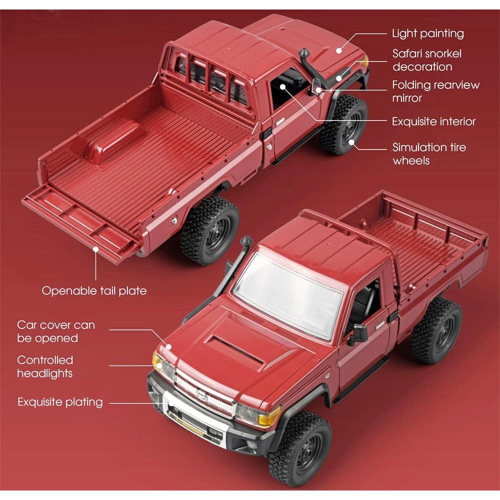 Camión RC 4x4 Toyota LC79 MN-82 Todo Terreno 1/12 Control Remoto
