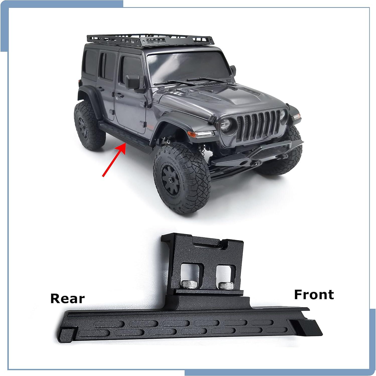 Pedales Lateral Rock Sliders Zolikar para Kyosho Mini Z 1/24