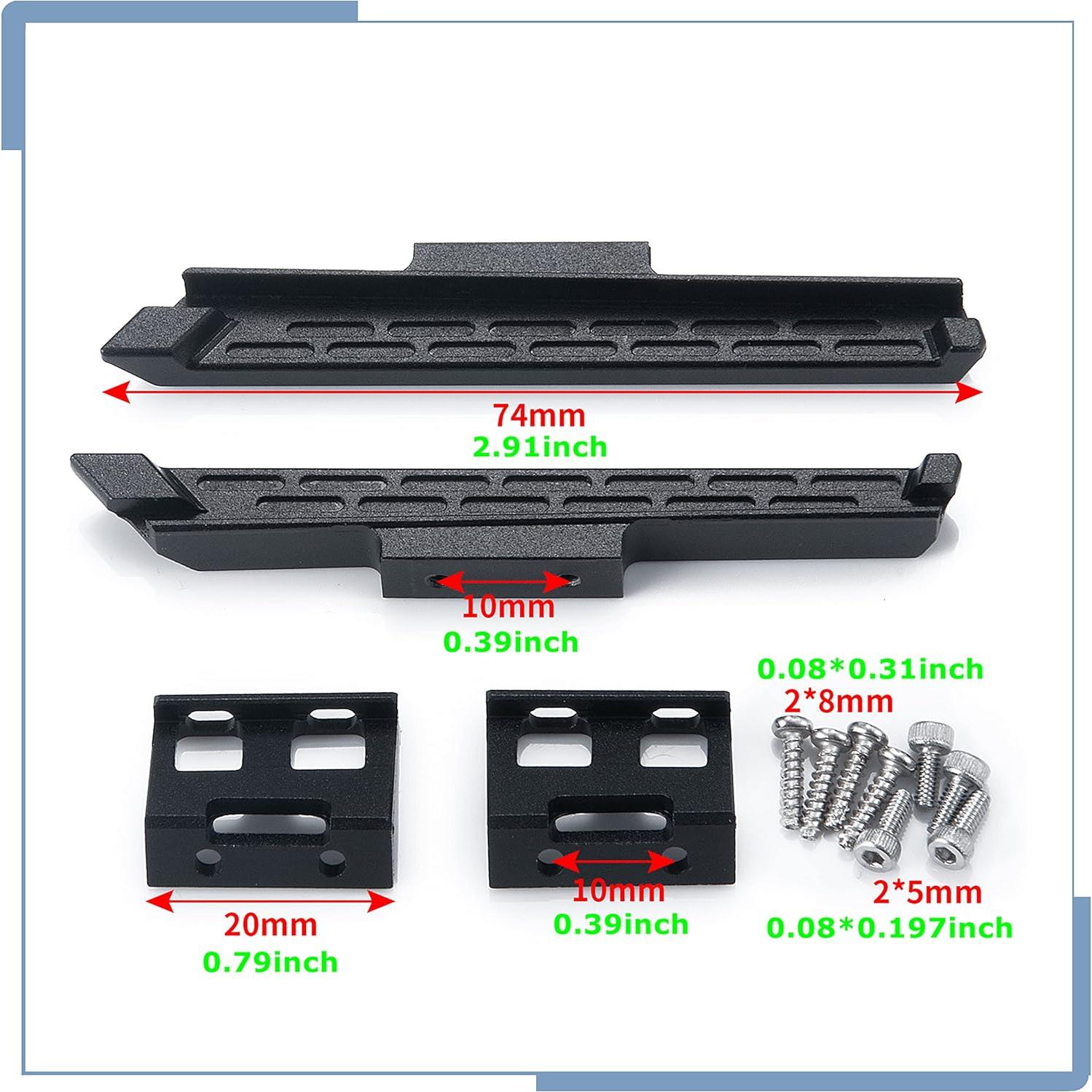 Pedales Lateral Rock Sliders Zolikar para Kyosho Mini Z 1/24