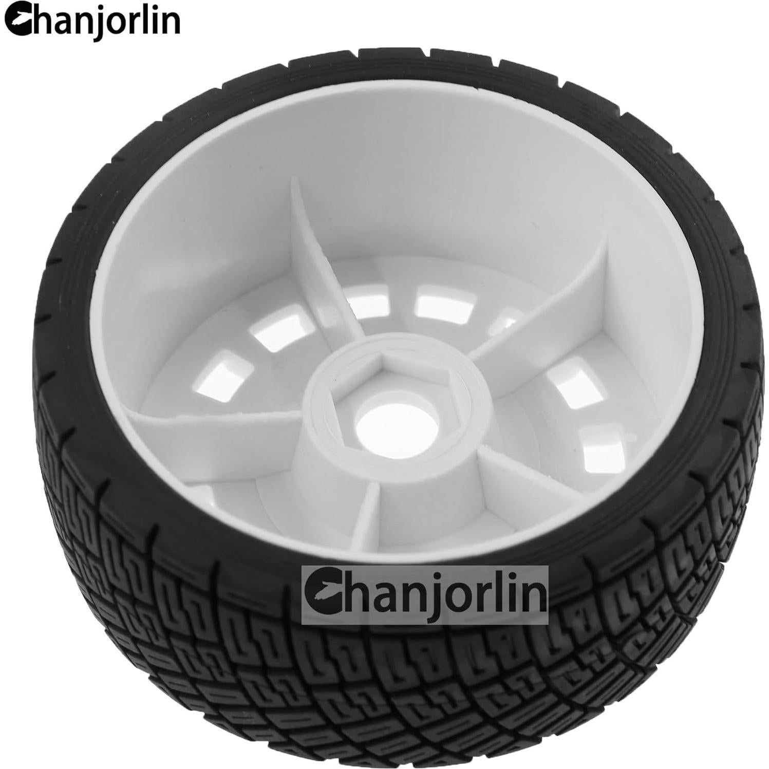 Neumáticos RC 1:8 Chanjorlin Rally 100mm 4 Piezas Blanco