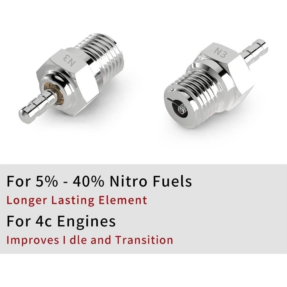 Enchufes de Encendido N3 GLOBACT para Motores Nitro - 5 Pcs