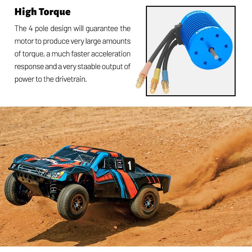 Motor Brushless Impermeable Globact F540 3650 4390KV 4P RC 1/10