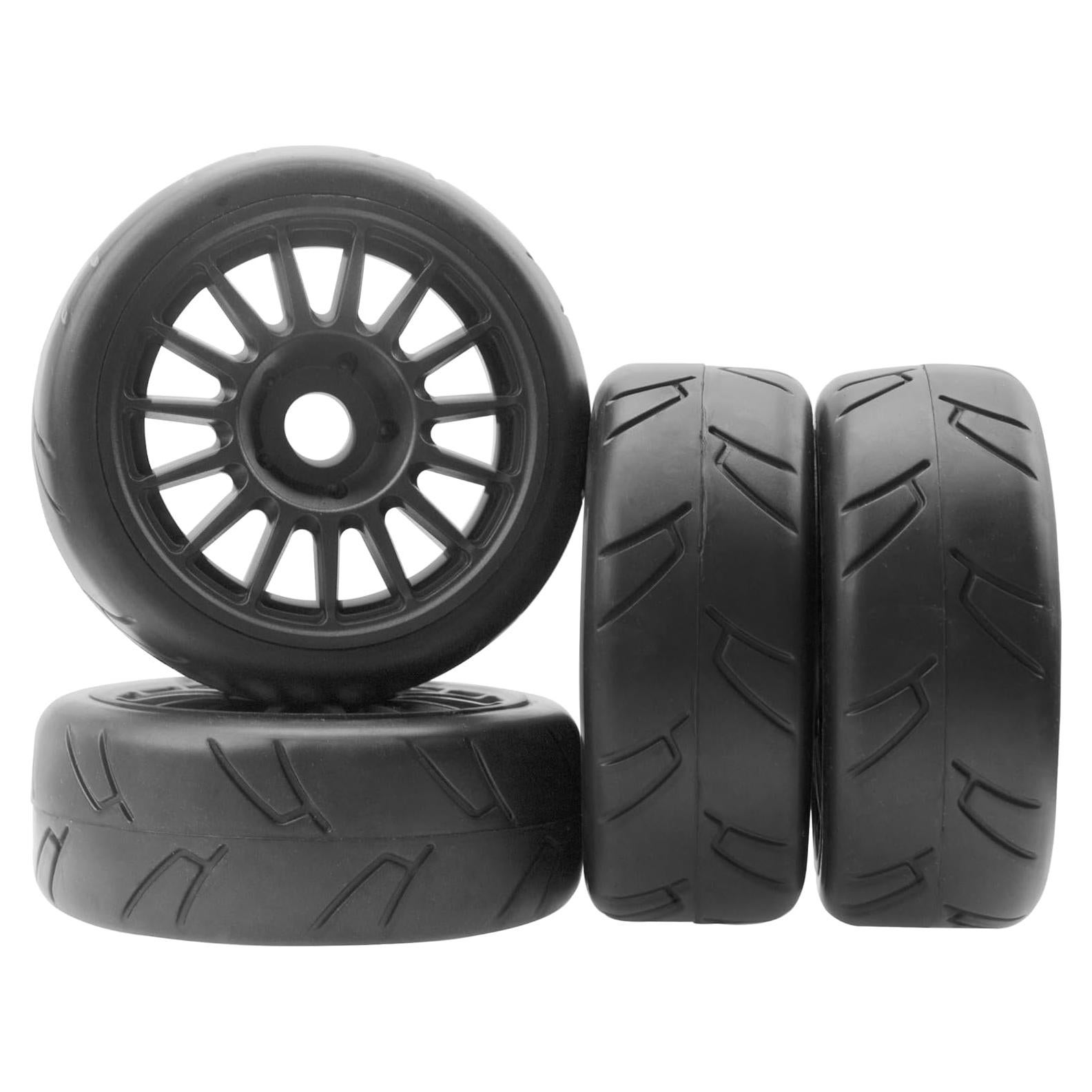 Paquete de 4 Ruedas y Neumáticos RC Vgoohobby 1/8 104mm