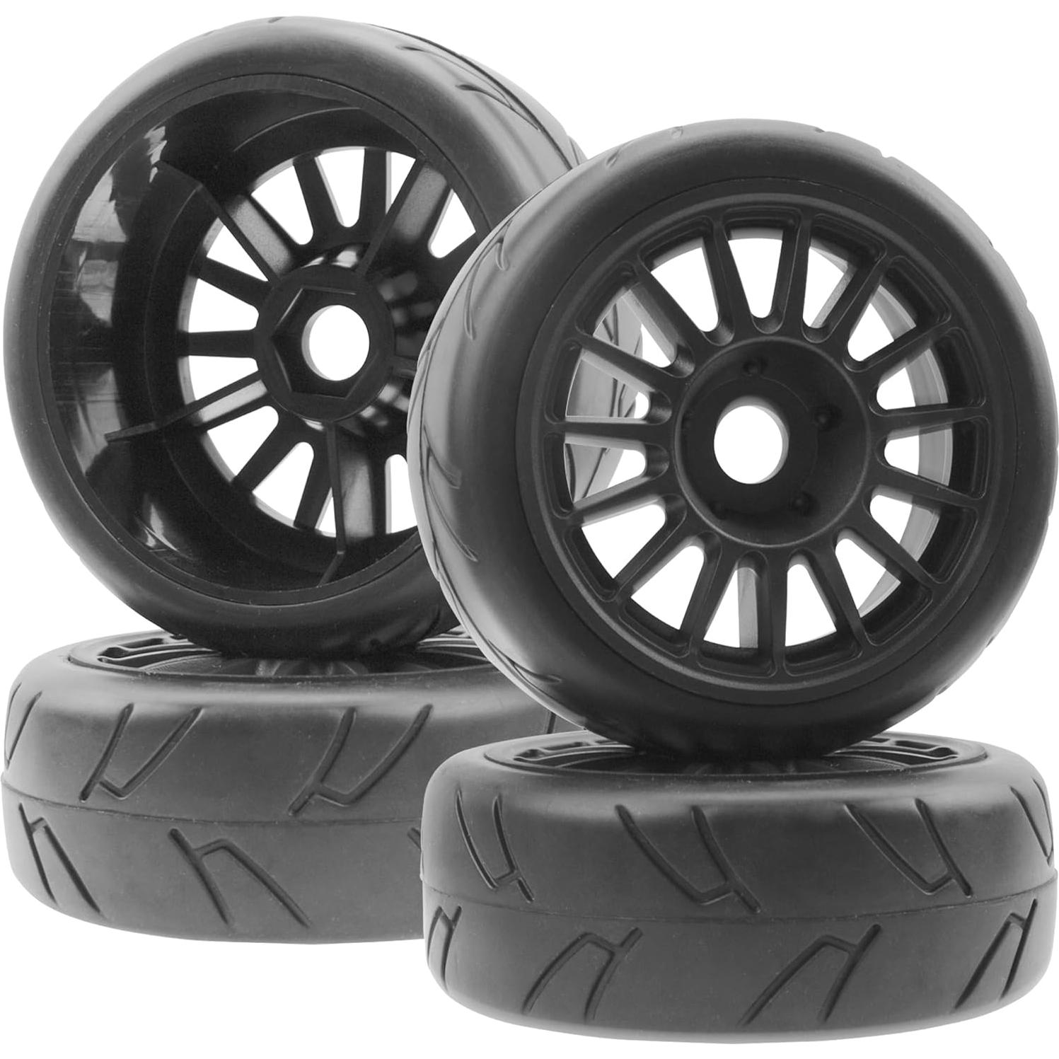 Paquete de 4 Ruedas y Neumáticos RC Vgoohobby 1/8 104mm