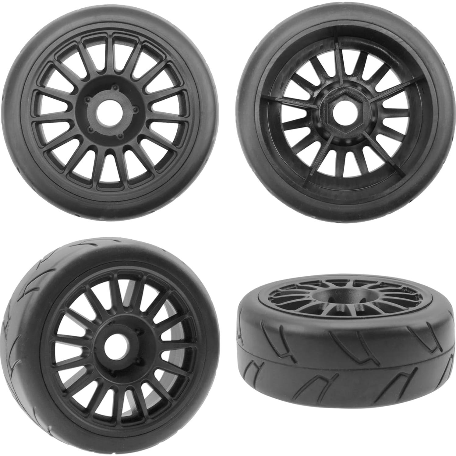 Paquete de 4 Ruedas y Neumáticos RC Vgoohobby 1/8 104mm