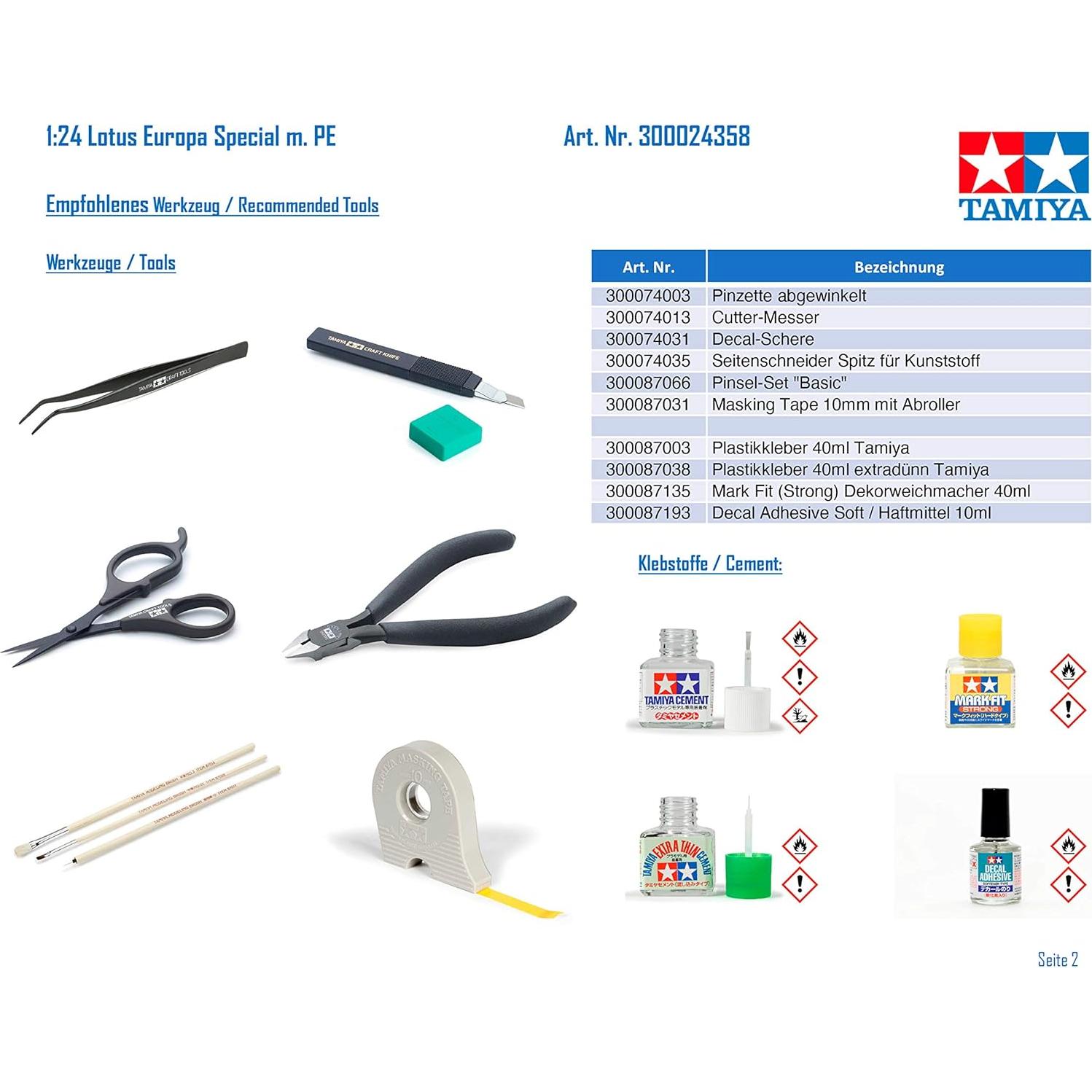Tamiya 24358-000 Kit de Modelo 1:24 Lotus Europa Special