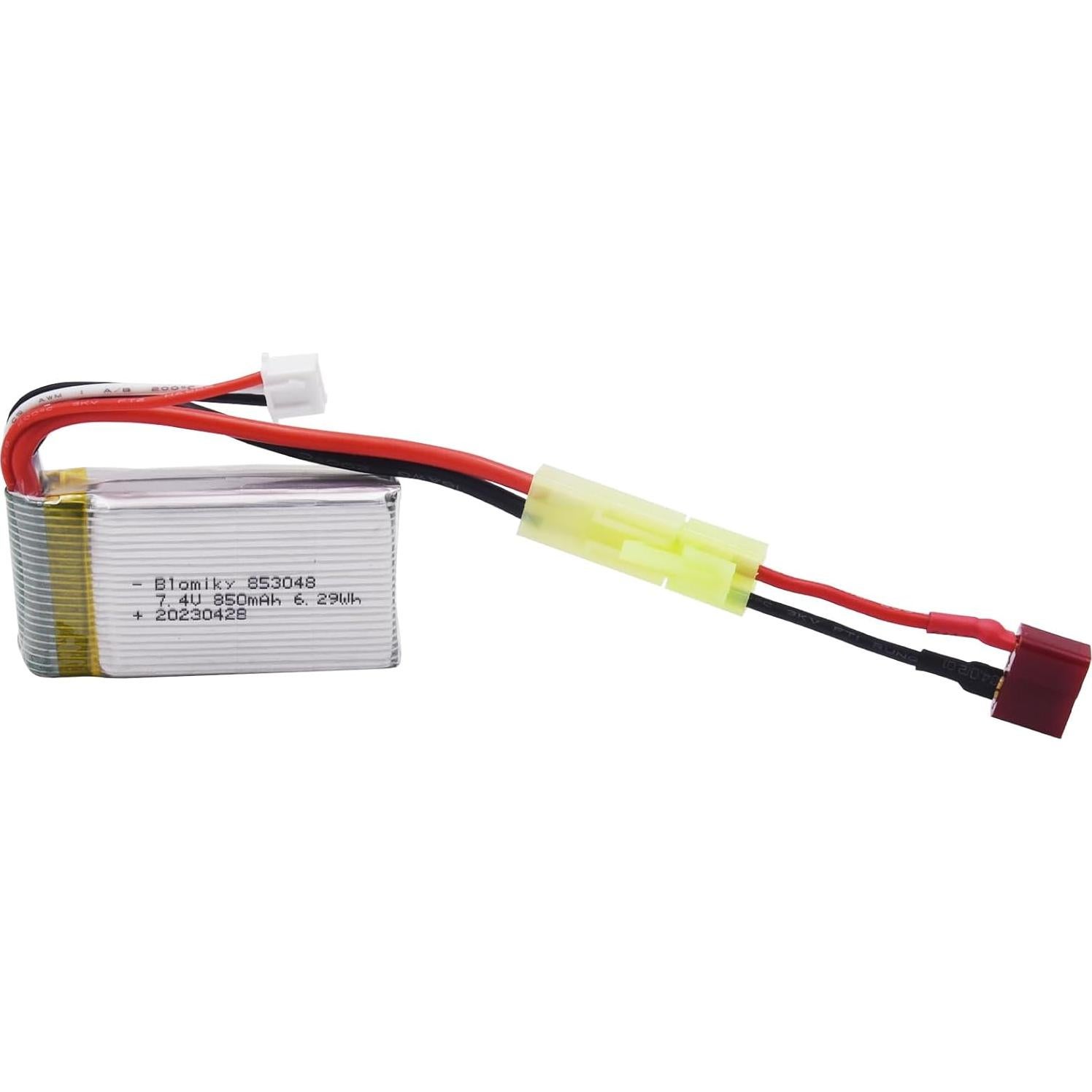 Batería Recargable Li-Po 7.4V 850mAh Blomiky para Coche RC 1/18