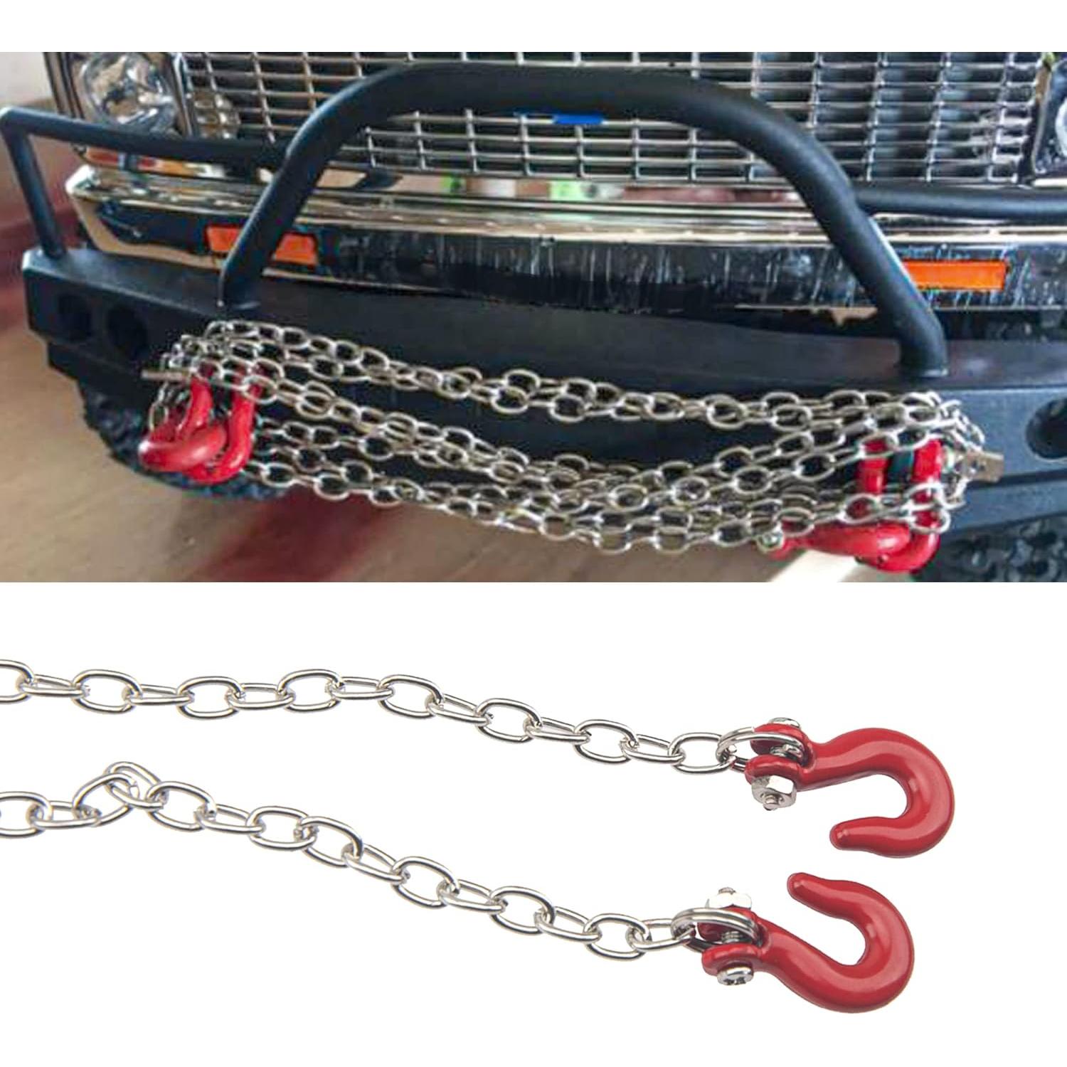 Gancho de Remolque de Metal con Cadena 1/10 RC HIRCQOO