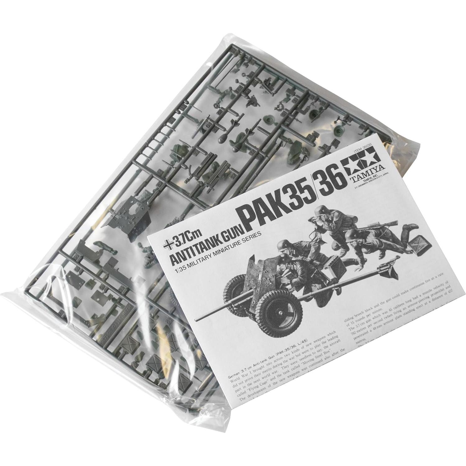 Tamiya 1/35 Cañón Antitanque Alemán Pak 35/36