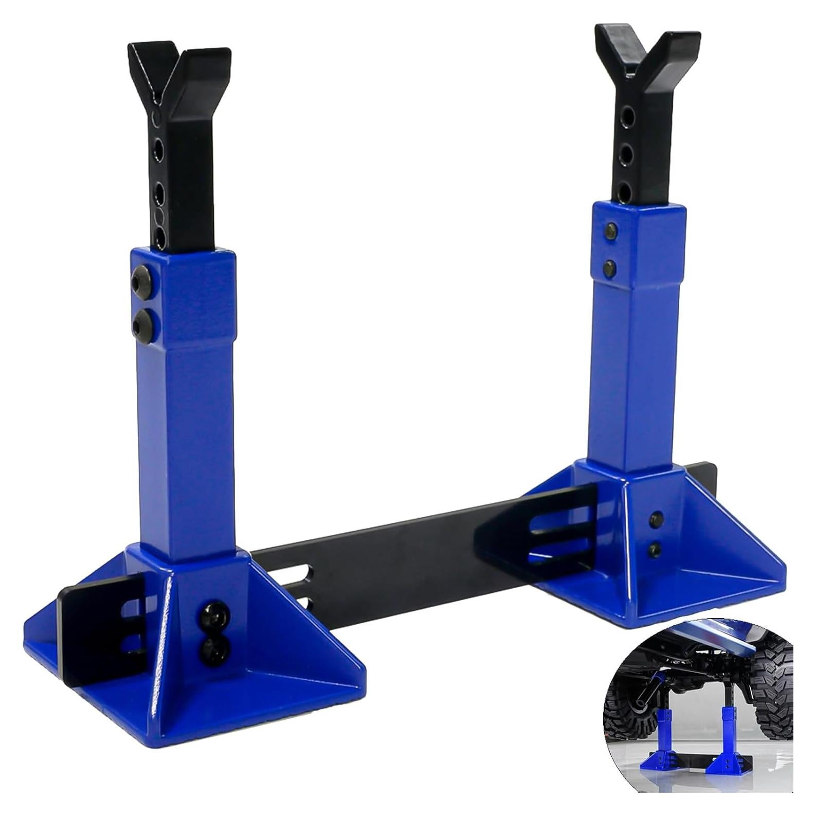 Soporte de Gato RC Metal Azul 1/8 1/10 Traxxas Axial Tamiya