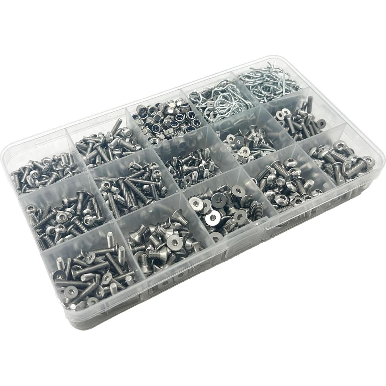 Kit de Tornillos RC 1010pcs Acero Inoxidable para Traxxas Axial