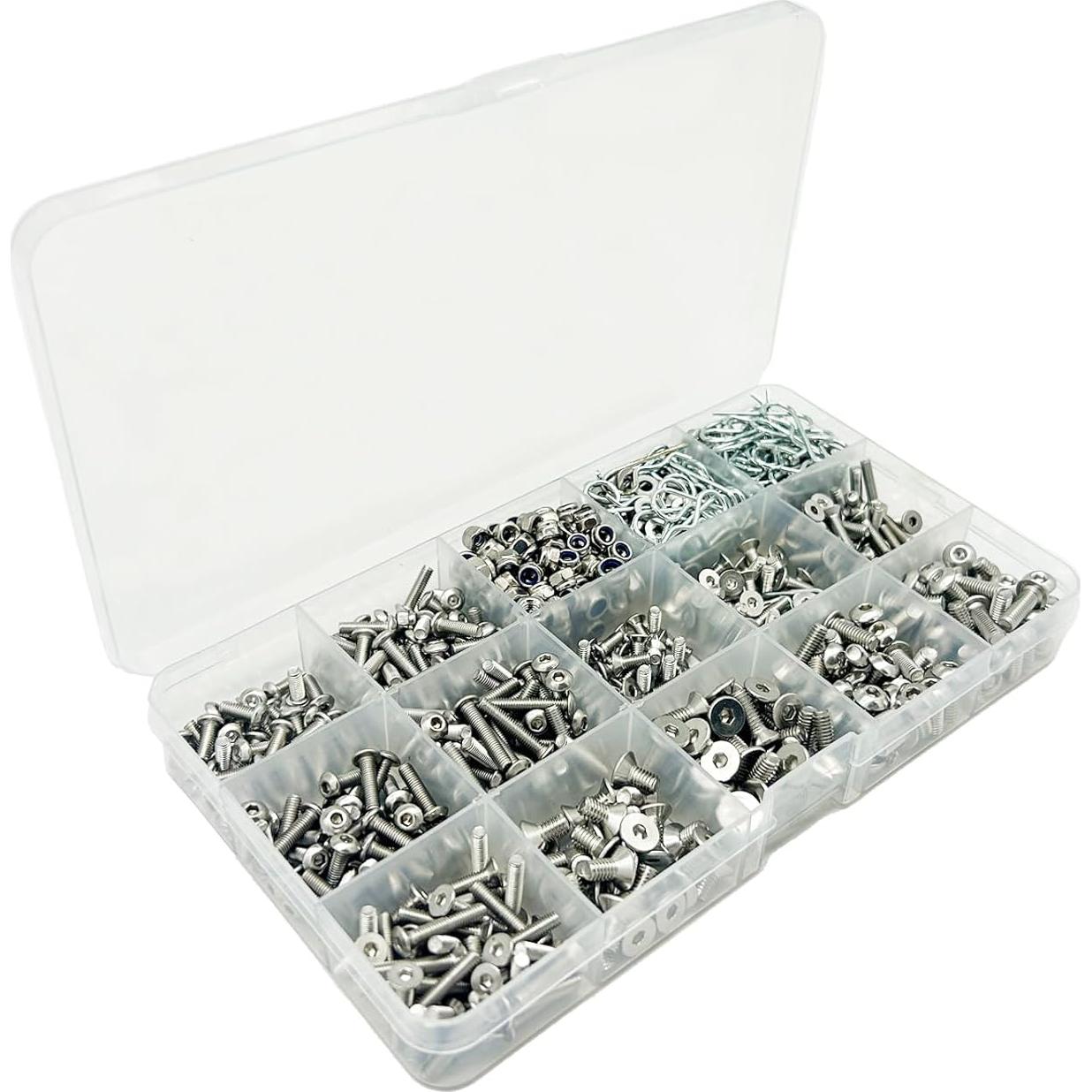 Kit de Tornillos RC 1010pcs Acero Inoxidable para Traxxas Axial