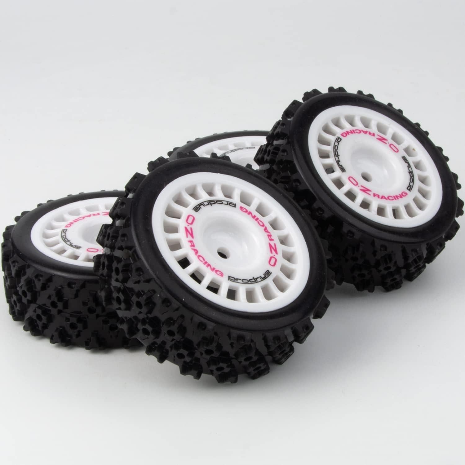 Ruedas y Neumáticos RC 1/10 HobbyMarking 72mm Hex 12mm Blanco