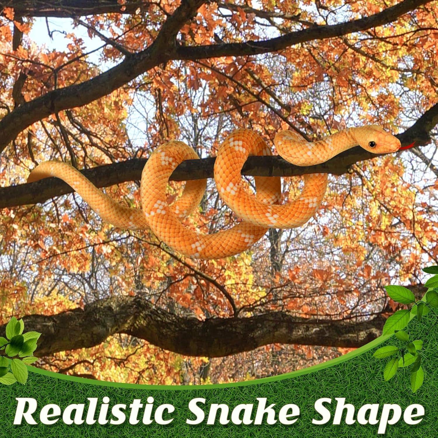 Peluche de Serpiente Amarilla MGZTTHW 180 cm Realista