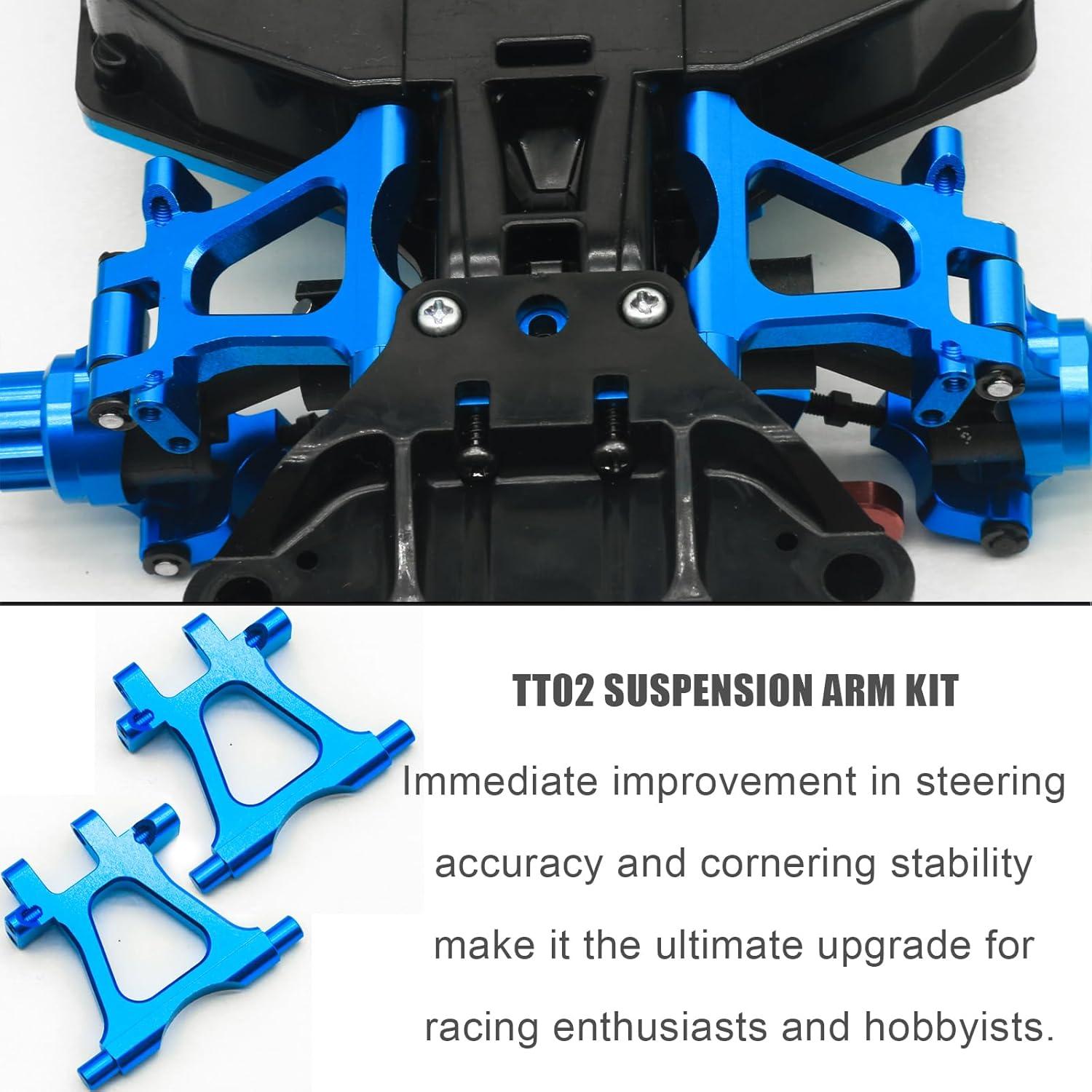 Kit de brazos de suspensión inferiores Tamiya TT02 1/10 aluminio