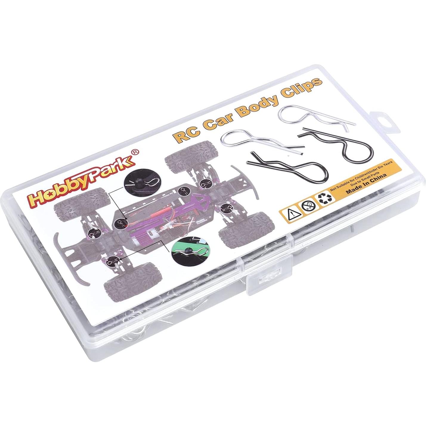 Clips Universales RC HobbyPark 150 Piezas 1.2mm 24.3mm