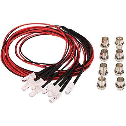 Kit de Luces LED 8Pcs GLOBACT para Coches RC 1/10 1/8