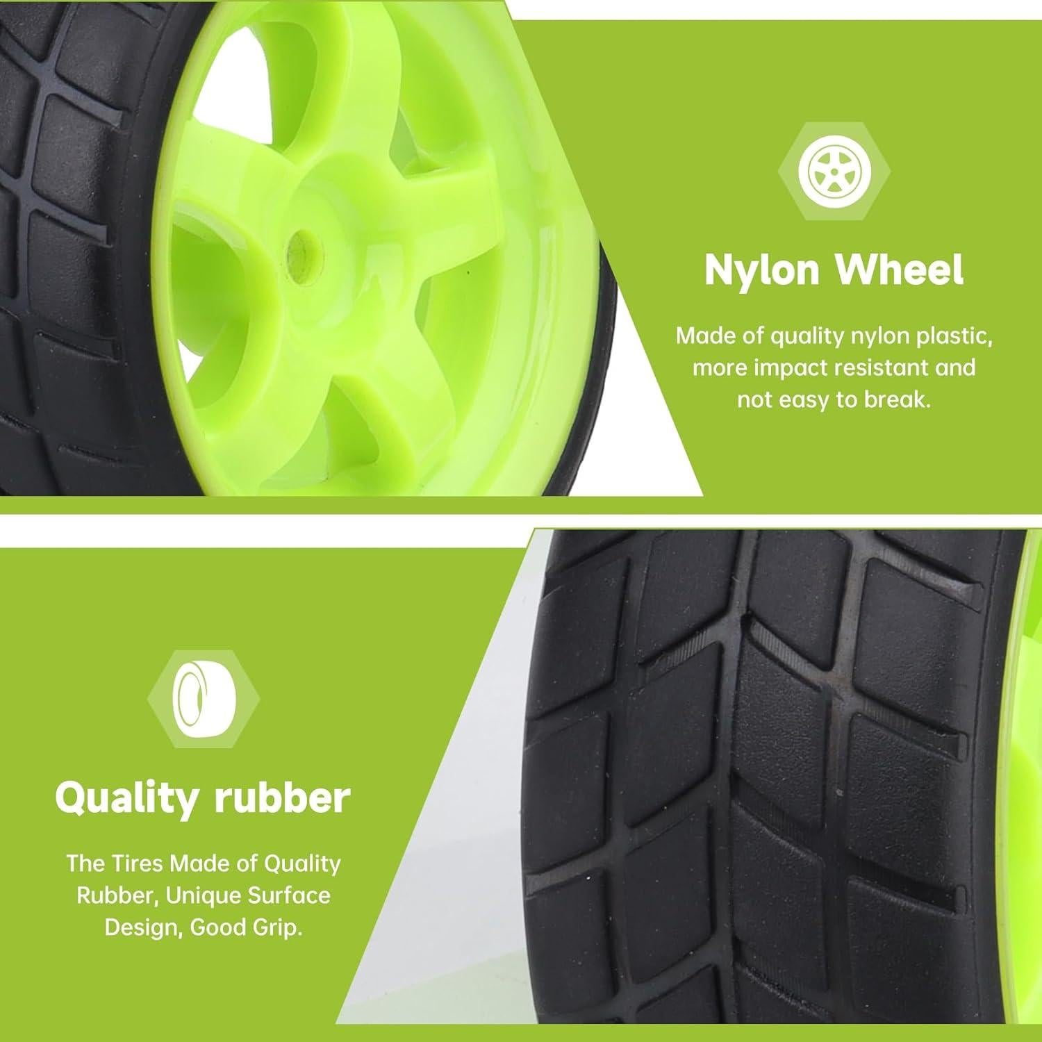 Ruedas y Neumáticos de Caucho Hobbyfire 65mm para RC 1/10