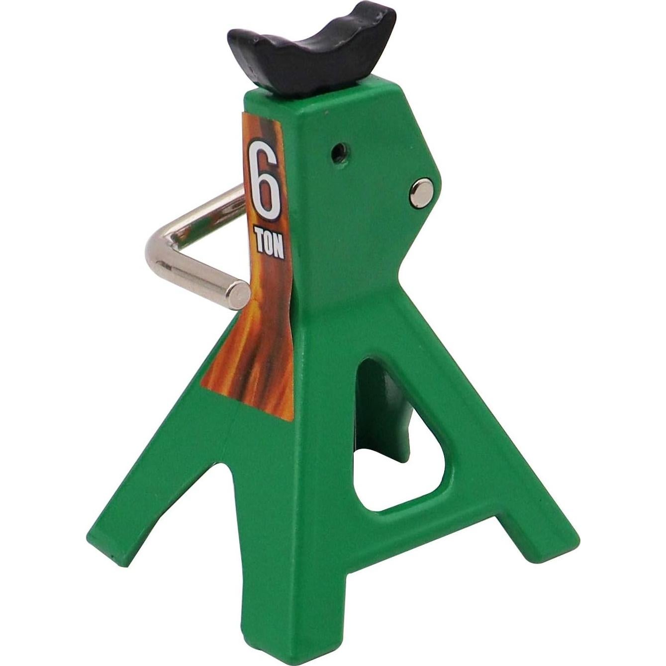 Soportes de Gato de Metal 1/10 ZYCST para Coche RC Verde