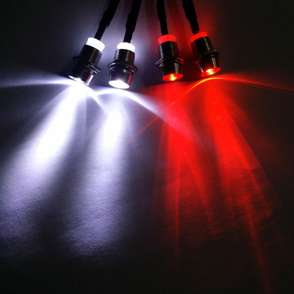 Kit de Luces LED 4 Leds ShareGoo para Coche RC - 2 Rojas + 2 Blancas