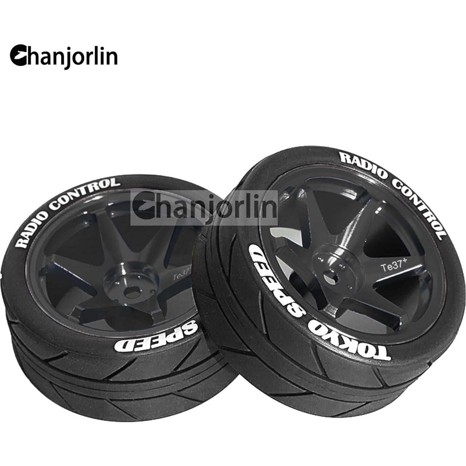 Neumáticos y Ruedas 1/10 RC Chanjorlin para Carretera 65mm