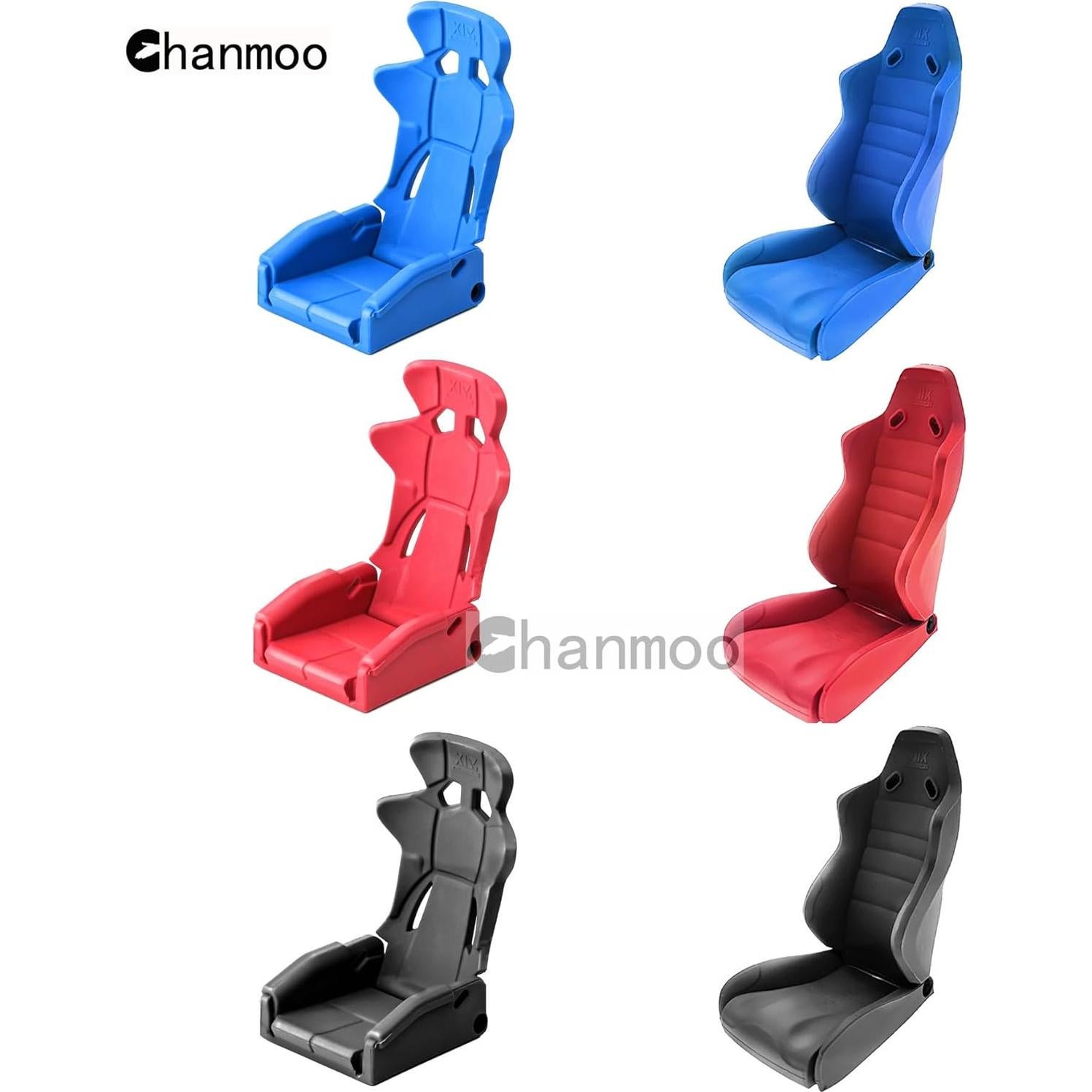 Sillas de coche RC Crawler 1/10 Chanmoo - Plástico Negro B