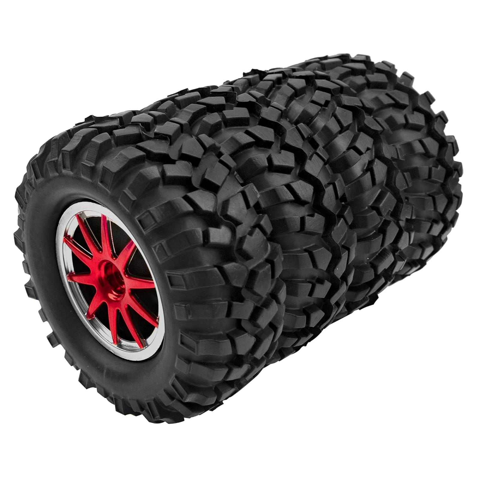 Neumáticos Off-Road 1/10 HIRCQOO 96mm con Llantas 10 Radios